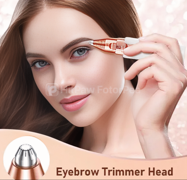 2 in 1 Hair Removing white Eyebrow Trimmer